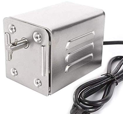 CheungLee Stainless Steel BBQ Grill Roaster Electric Motor Goat Pig Chicken BBQ Spit Rotisserie Roaster Outdoor Barbecue Accessories