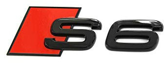 Audi 4K0071804 Schriftzug S6 schwarz/rot Tuning Black Edition Emblem
