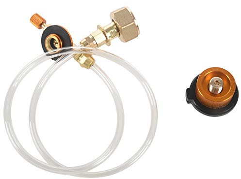 Bestlymood RéChaud à Gaz pour RéChaud de Camping Adaptateur de Remplissage de Propane Br?Leur GPL Cylindre Plat Coupleur de RéServoir Adaptateur de Bouteille Enregistrer