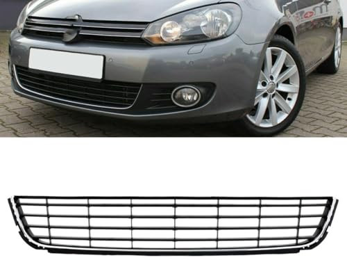 DM Autoteile 60474 Stoßstangengitter Chromleiste vorne mitte kompatibel für VW Golf 6 ab 2008-2012