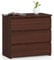 AKORD Commode CL-3 avec 3 tiroirs | Commode Classique pour La Chambre, Salon | Meuble de Rangement | L60 x H57 x P35 cm | Poids 26 kg | Wengé