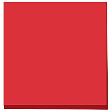 Farbige Haftnotizen, Notes Selbstklebende Super Sticky Notes, Klebezettel und Haftnotizzettel Bunt zettel farbig Notizblöcke, Notizzettel für Büro und Studenten, 100PCS, 76 x 76 mm (Rot)