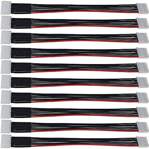 Xingkang 6S Battery Balance Charger Silicone Wire Extension Lead JST-XH Connector Adapter Plug Battery Wire Balance Leads Extension Cable for Li-Po Batteries 200mm 22AWG …