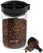 SOUL HAND Vakuum Kaffeedose Automatische Luftdichte Kaffeebehälter & Lebensmittelaufbewahrung, Glas Kaffeedose mit Löffel, Touchscreen Kaffee Vorratsbehälter für Kaffeebohnen/Zucker/Nüsse 1.6L