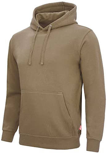 Nitras MOTION TEX LIGHT 7025 Arbeits-Kapuzen-Pullover - Pulli mit Kapuze - Hoodie für die Arbeit - Khaki - 4XL