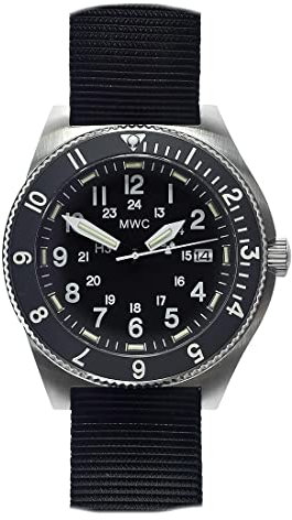 MWC 300 m Automatik Stahl Schwarz Saphir-Keramik Trizium-Stoff Herrenuhr