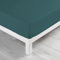 douceur d'intérieur, Drap Housse (140 x 190 cm) Linette Pétrole, 100% Coton