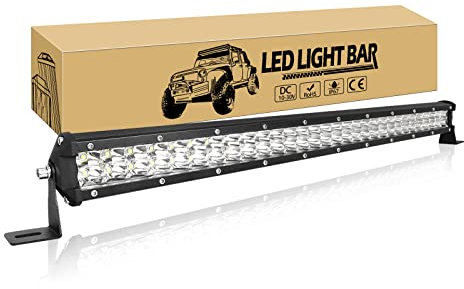 Willpower 24 Zoll 61CM 180W Led Arbeitsscheinwerfer Bar Spot Led Scheinwerfer 12V 24V Wasserdicht IP67 Led Bar für Offroad Auto Traktor LKW Zusatzscheinwerfer Rückfahrscheinwerfer Lightbar