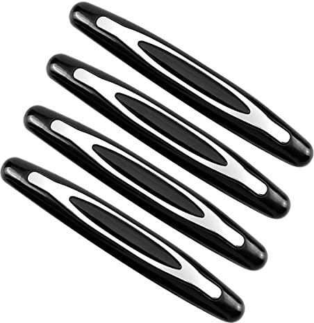 Jagowa 4 Pcs Car Door Edge Guards, Shock-Absorbing Bumper Strips, Anti-Collision & Anti-Scratch Protection for Car Doors (Black)