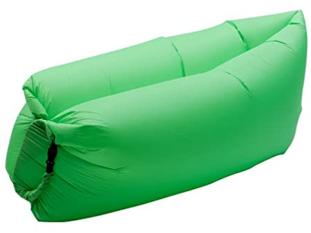 TURIM Aufblasbares Sofa Luft Sofa Air Lounger mit Portable Paket Air Bett tragbares Lazy Lounger für Camping, Beach, Park, Strand grün