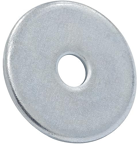 AERZETIX - C67598 - Juego de 50 arandelas planas anchas M6 DIN 9021 - en acero galvanizado - construcción de madera montaje atornillado tornillo tuerca apriete estanqueidad fijación mecánica