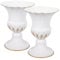 PRETYZOOM 2pcs Friedhof Vase Memorial Eisen Blumentopf Outdoor Ornament Friedhof Blume Weiß Poliert Design