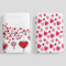 Horienteeon Valentine's Day Kitchen Towel Set of 2 Red Heart Dish Towels, Quick Dry Microfiber Cloth Dish Towels for Kitchen Drying - Premium Quick Dry Towel, Hand Towels/Tea Towels 60×40cm