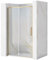 Rea PORTE DE DOUCHE COULISSANTE RAPID SLIDE GOLD BRUSH 120 Verre trempé de sécurité transparent 6 mm (Doré)