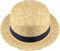 Kids Straw Boater Hat with Black Grosgrain Band Easter Bonnet