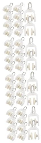 PRETYZOOM 40 Pz Tapparelle Avvolgibili Plastica con Gancio Ruota in Acciaio