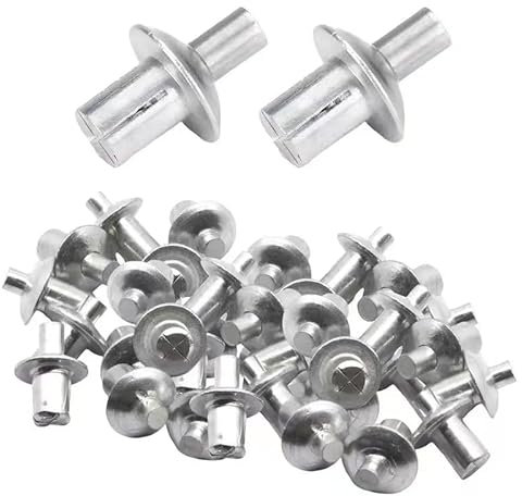 100/200/300 Stück Aluminium Kernnieten mit Rundem Kopf,Aluminium Nägel,Aluminium-Spreiznieten Mit Schlagtyp,Spreiznieten Aus Aluminium,Antriebsnieten Für Präzisionsinstrumente (100PCS)