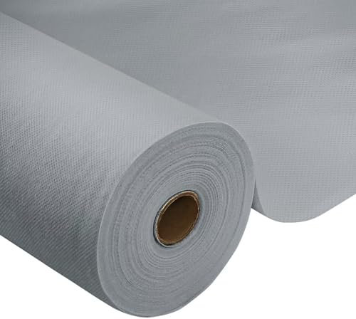 Tischdeckenrolle,Grau,0.5 × 25m,1 Rolle Tischdecke,Einweg Vlies Stoffähnlich,ideal für Jede Party,Hochzeit,Geburtstagsfeier,Gastronomie,Größe und Farbe nach Wahl