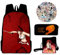 Jiumaocleu Fairy Tail 3-teiliges Schultaschen-Set mit Schultertasche, Federmäppchen und 50 Aufklebern, Anime-Schulranzen-Rucksack, Lunchtasche, Federmäppchen und 50-teiliges Gepäckaufkleber-Set,