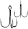 Treble Hooks Pike Zander Predator Fishing - Sizes 2, 4, 6, 8 (Barbed, Semi-Barbless, Barbless Options) - Perfect for Pike, Zander, Perch (10, Size 8 (Barbless))