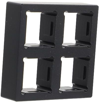 CIYODO Tester für Mechanische Tastaturen, Aluminium, Schwarz | Tastaturschaltertester, Testbasis für Cherry Mechanik, Cnc Schnitt, Abgerundete Kanten, Schlichtes Design