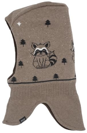 maximo MINI Boy-Schlupfmütze,Waschbär Jerseyfutter Made in Germany