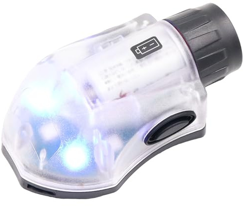 Luce tattica a infrarossi per casco, luce di identificazione militare con luce LED visibile, luce costante e stroboscopica di sopravvivenza (nero-blu)