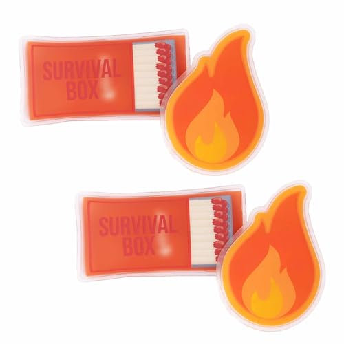 Fisura – Originaler Handwärmer “Survival”. Mini-Gel-Handwärmer, wiederverwendbar und kompakt. Perfekt für Abenteuer im Freien und kalte Tage. Set mit 4 Einheiten.