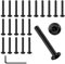 PARFCO Flachkopfschrauben M6, 20 Stück, 304 Edelstahl M6 Schrauben, M6 x 40, M6 Senkkopfschrauben, mit 4 mm Schraubenschlüssel, für zusammenbau von möbeln, maschinen und heimwerkerarbeiten