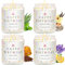 Kerze im Glas 4 Stück Geschenkidee Geburtstagsgeschenk Geschenkset Frauen Kerzen Aromatherapie Duftkerzen Kerzenset als Geburtstag Kerze Duft für Frau,Freundin,Mütter Kerzengeschenke für sie und ihn