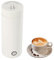 Tragbarer Reisewasserkocher klein 400 ml Mini Wasserkocher, 300 W mit Warmhaltefunktion, elektrischer Wasserkocher für Reisen schnelles Kochen von Tee, Kaffee und Milch in nur 5 Minuten (Weiß)