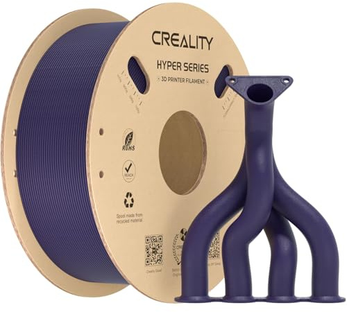 Creality 3D Printer Filament PLA Carbon Fiber Filament 1.75mm for K1C, Hyper PLA-CF for High Speed 50-300mm/s, 1kg(2.2lbs)/Spool, Dimensional Accuracy +/- 0.03 mm (Purple)
