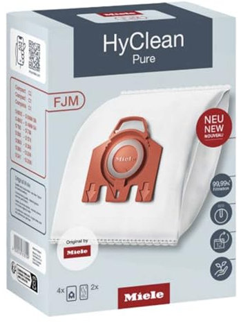 Compatible con Miele 12281690 3D Efficiency FJM Bolsas para aspiradoras Miele en bolsa, paquete de 4