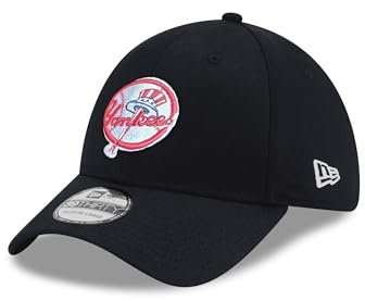 New Era New York Yankees MLB Historic Logo Marineblau 39Thirty Stretch Cap - L-XL