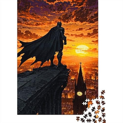 Batman 1000 Puzzle Pieces Jigsaw PuzzleCan Relieve StressEducational Game GiftsHigh Quality 100% Recycled BoardSuitable for Both Adults And Children 1000pcs (75x50cm)