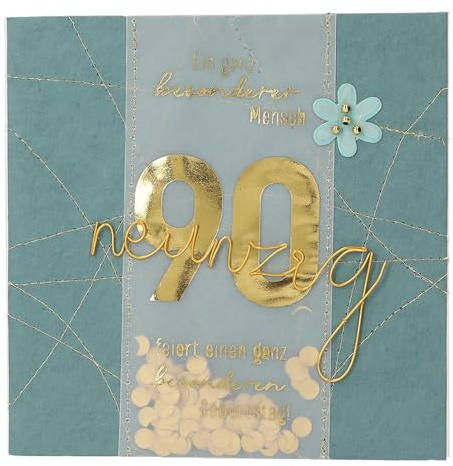 Depesche 13593.09 Klappkarte Paper Love Glückwunsch-Karte zum Geburtstag, mit passendem Spruch und bunten Designs, ohne Innentext, Klappkarte inkl. Umschlag