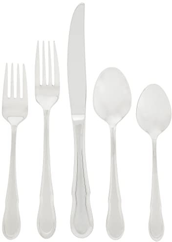 Ginkgo 079914-26115-9 C-line Platinum 20 Piece Set - 18-10 Acier inoxydable - Accent Platinum