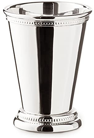 EDZARD Bechervase Perla (300 ml) schwerversilbert - Silberbecher, Becher für Cocktails, Longdrinks, Wasser Hochglanz - Dekovase, Vase für Blumen, Blumenvase, Blumenübertopf, Blumentopf für Pflanzen