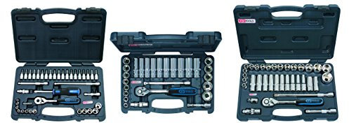 KS Tools 918.0600 Lot de 3 coffrets - 1/4'' - 3/8'' - 1/2'' - CHROMEplus