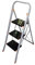 Sgabello scala scaletta 4 gradini pieghevole sicura antiscivolo uso domestico T4