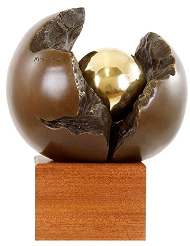 Moderne Kunst Skulptur - Neubeginn – Abstrakte Kunst - zweiteilig - signiert Martin Klein - Bronzefiguren kaufen