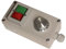 Gehäuse mit EIN-AUS-Tastatur und Schutzkappe und Potentiometer