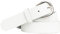 shenky Ledergürtel glatt | 3cm Breite | Gürtel mit Gürtelschnalle | Echtleder | Damen | Schnalle | Echt Leder | Damengürtel | Echtledergürtel | Bundweite 90cm | Weiß