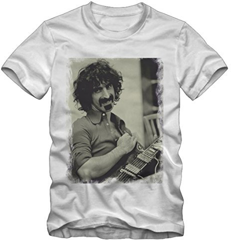 Bisura T-Shirt Frank Zappa (S Uomo, Bianca)