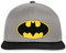 Spreadshirt DC Comics Batman Logo Schwarze Fledermaus Klassisch Snapback Cap, One Size, Graphit/Schwarz