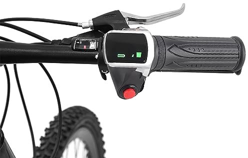 Elektrofahrrad Gasgriff, 36V Elektro Scooter Gasgriff mit Wasserdicht LCD Display Twist Griffe und Kabel Set für E scootor (36 V)