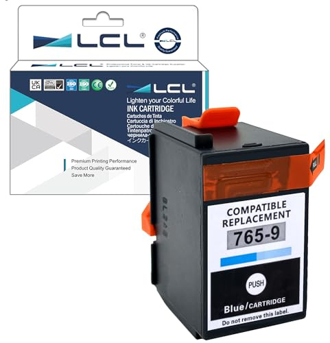 LCL Ink Cartridge 765-9 (1 blue) Replacement for Pitney Bowes | DM300C DM400C DM425C-ML DM425C-MM DM450C DM475C 3C00 4C00 5C00 6C00