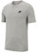 Nike Herren Sportswear Club T-Shirt, Dark Grey Heather/Black, 2XL