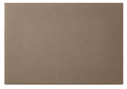 Eglooh - Mercurio - Sous main Bureau en Cuir Gris Tourterelle cm 90x60 - Coutures Artisanales et Fond Antidérapant - Made in Italy