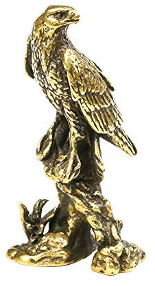 Fashion158 Reines Kupfer massiv Adler Ornamente Bronze Skulptur Ausstellung Grand Plan Glück Feng Shui Tisch Schaukel Handstücke alte diverse Stücke Kupfer